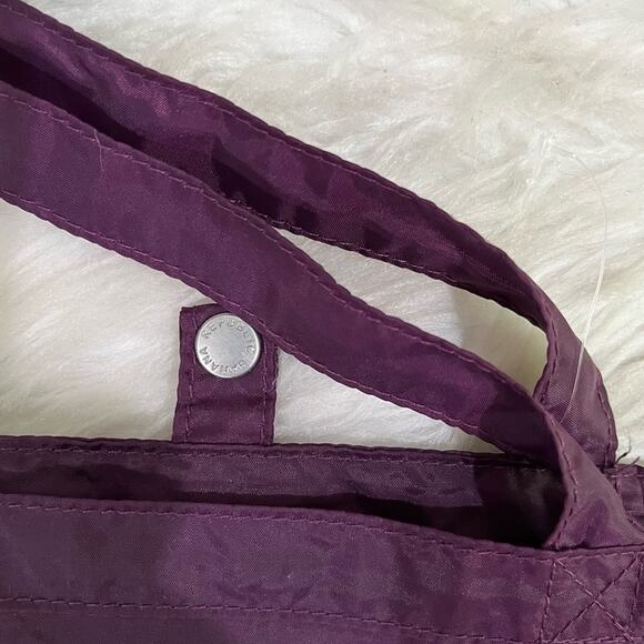 NEW Banana Republic Elephant Nylon Reusable Packable Shopper Tote Large Plum NWT - Picture 8 of 13